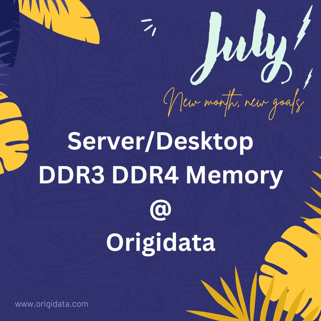 Happy July!

New Month, New Goals!

Server/Desktop Memory @Origidata 

#ddr4memory #server #ithardware #serverupgrade #recycle