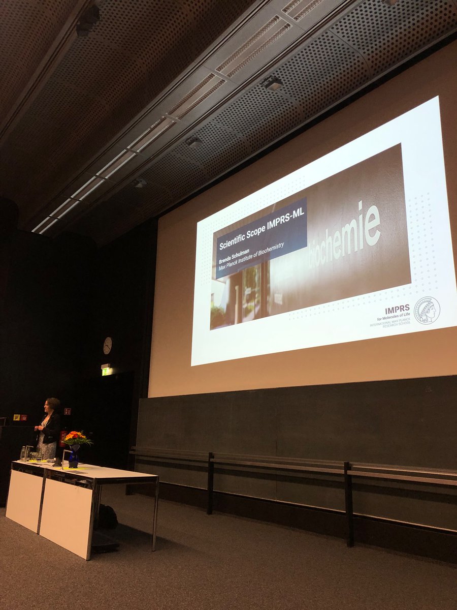 IMPRS_ML's tweet photo. Prof. Brenda Schulman introducing the new IMPRS-ML 👏🏻🆕 @MPI_Biochem 
#newbeginnings #launchday #IMPRSsiveMinds https://t.co/Rp5uqlPyPZ