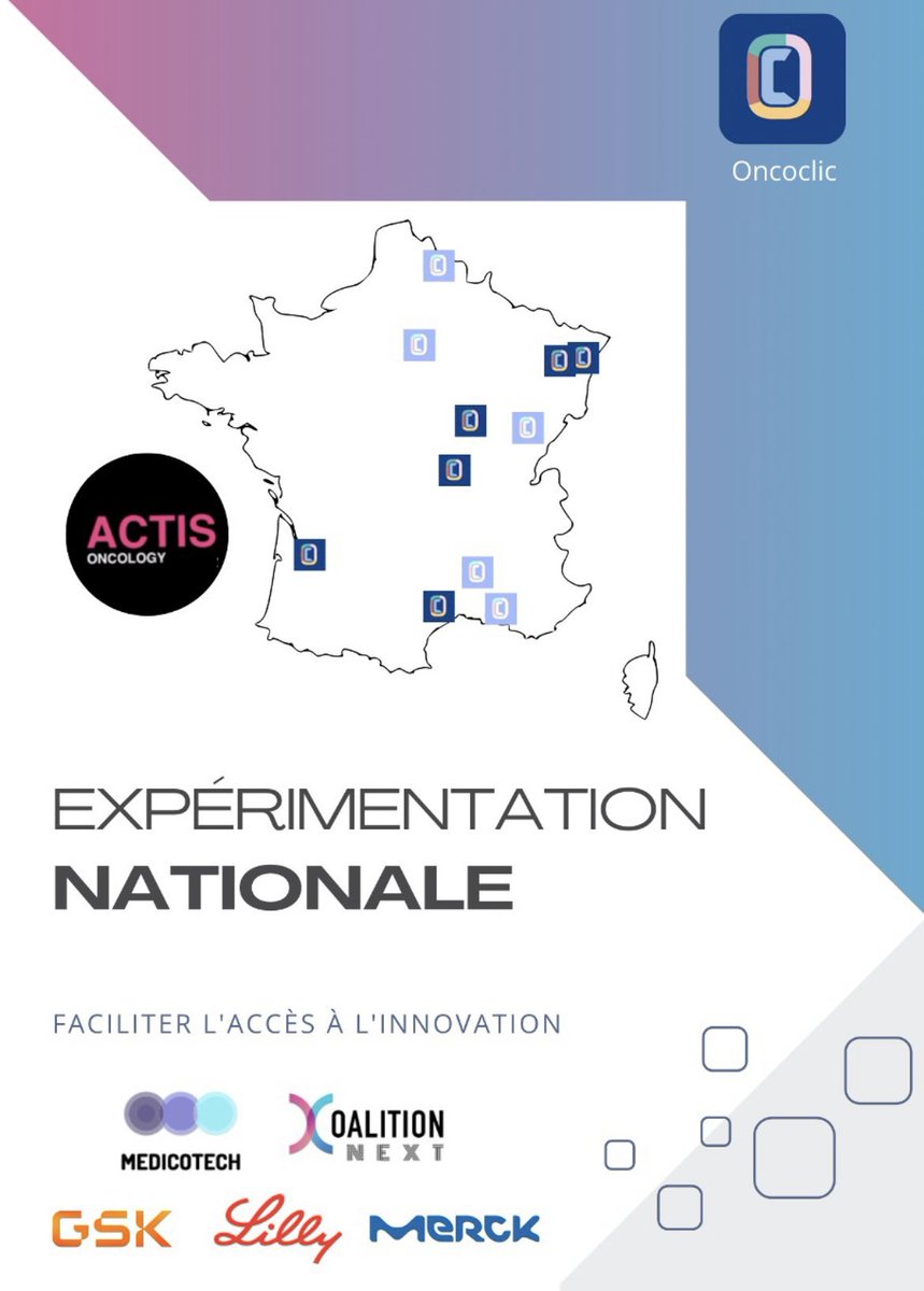 Nous sommes ravis d'annoncer que grâce à notre initiative Coalition Next, ACTIS Oncology, a obtenu un soutien institutionnel de poids avec <a href="/GSK_FR/">GSK_FR</a> , <a href="/EliLillyandCo/">Eli Lilly and Company</a> et <a href="/Merck/">Merck</a> pour le projet MedicoTech - OncoClic. 

 👉 lnkd.in/etPJkpBX

#CoalitionNext #collaboration #inno