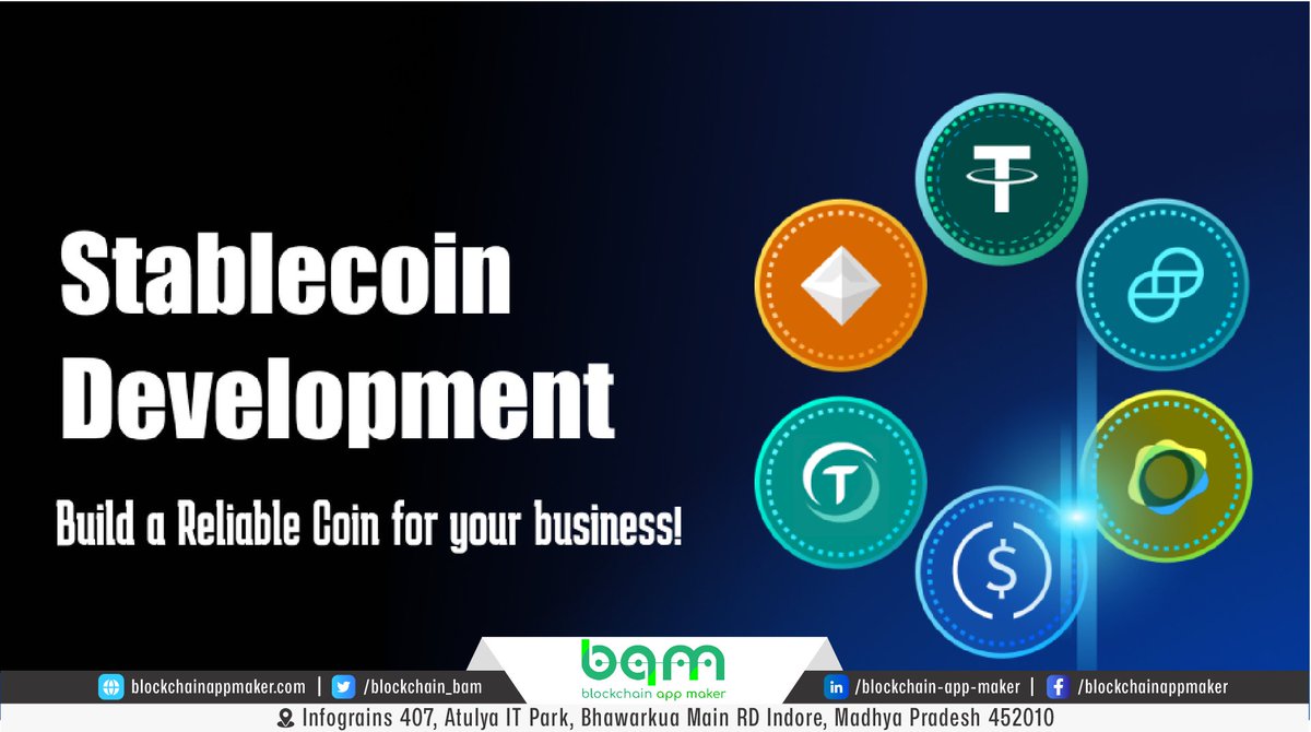 Blockchain_BAM's tweet image. 🌍Create your own stablecoin with stability, reliability, and security in the volatile crypto market. Tailored solutions, cutting-edge technology, and regulatory compliance. Join the stablecoin revolution today! 
#StablecoinDevelopment #CryptoRevolution #BlockchainTechnology