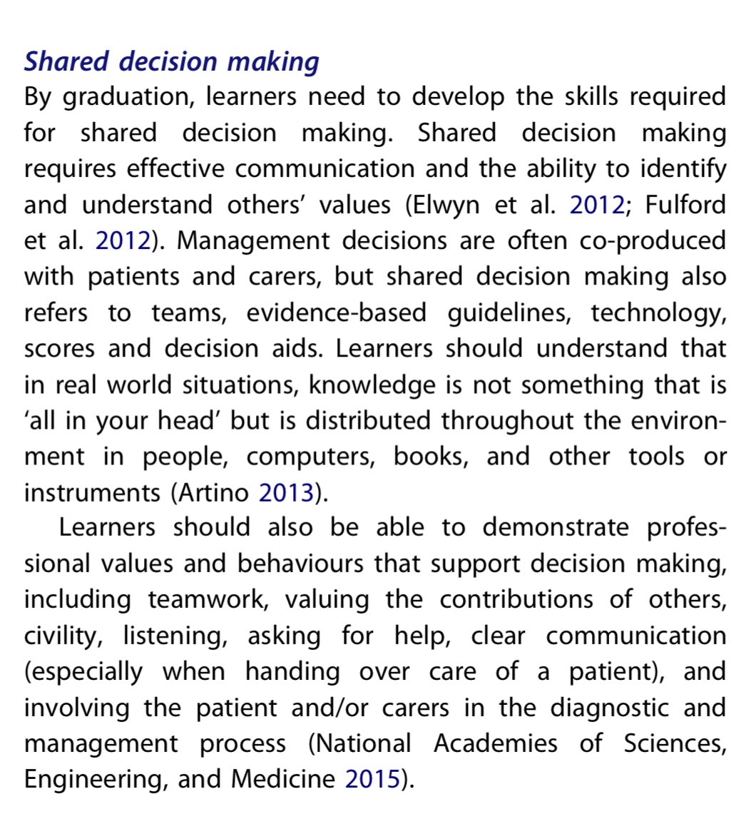 Kicking off #SIDMUtrecht with a talk on shared decision-making, something that is often thought of as between clinician and patient, but it also includes teams, guidelines, technology, and ‘optimal decision-making behaviours’ 👇 (from ⁦@UK_CReME⁩’s consensus statement)