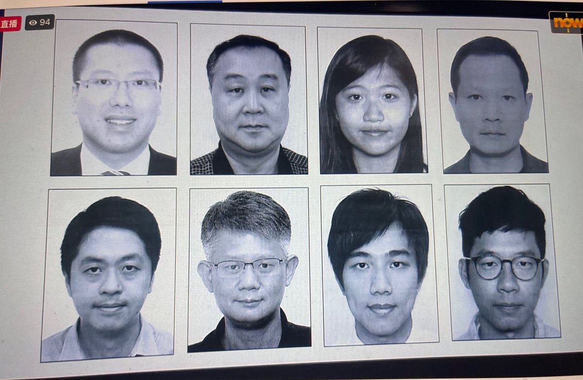 HK national security police has just announced a new wanted list with 8 people over #NSL charges. A HK$1M bounty is put for each person.
The list includes @AnnaKwokFY @nathanlawkc @denniswhkwok @SiuTat_Mung @finnlau_cd @tedhuichifung @kevinkfyam.