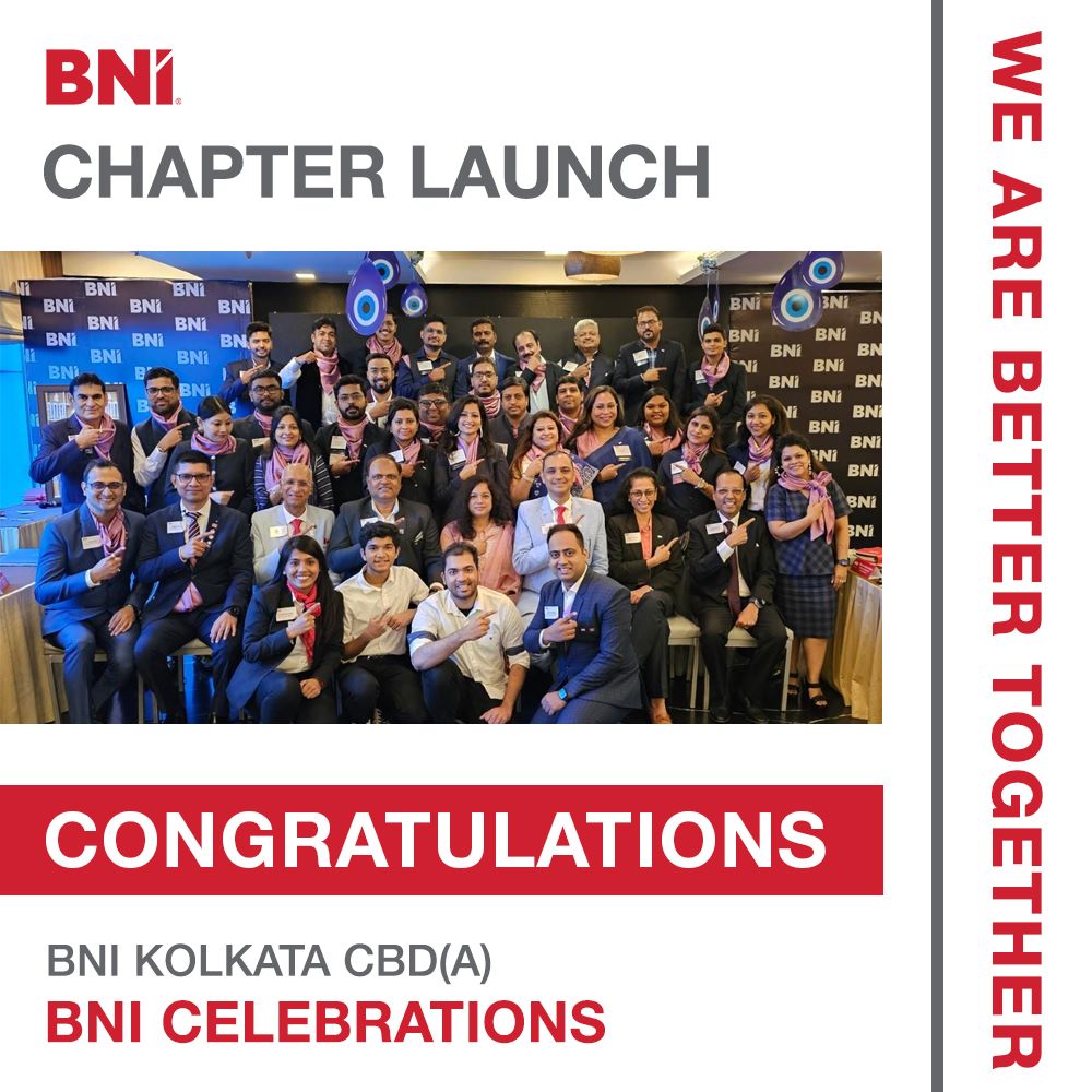BNIindia's tweet photo. We are delighted to announce the launch of the 23rd chapter of BNI Kolkata CBD(A), BNI CELEBRATIONS with 30 members and 32 visitors
Many congratulations to EDs Rahul Agarwal, Rahul Mohata & Bimal Samal
#BNI #BNIIndia #BNIKolkata #BNIChapters #BNIMembers #ReferralsForLife https://t.co/LfKKBn2qgG