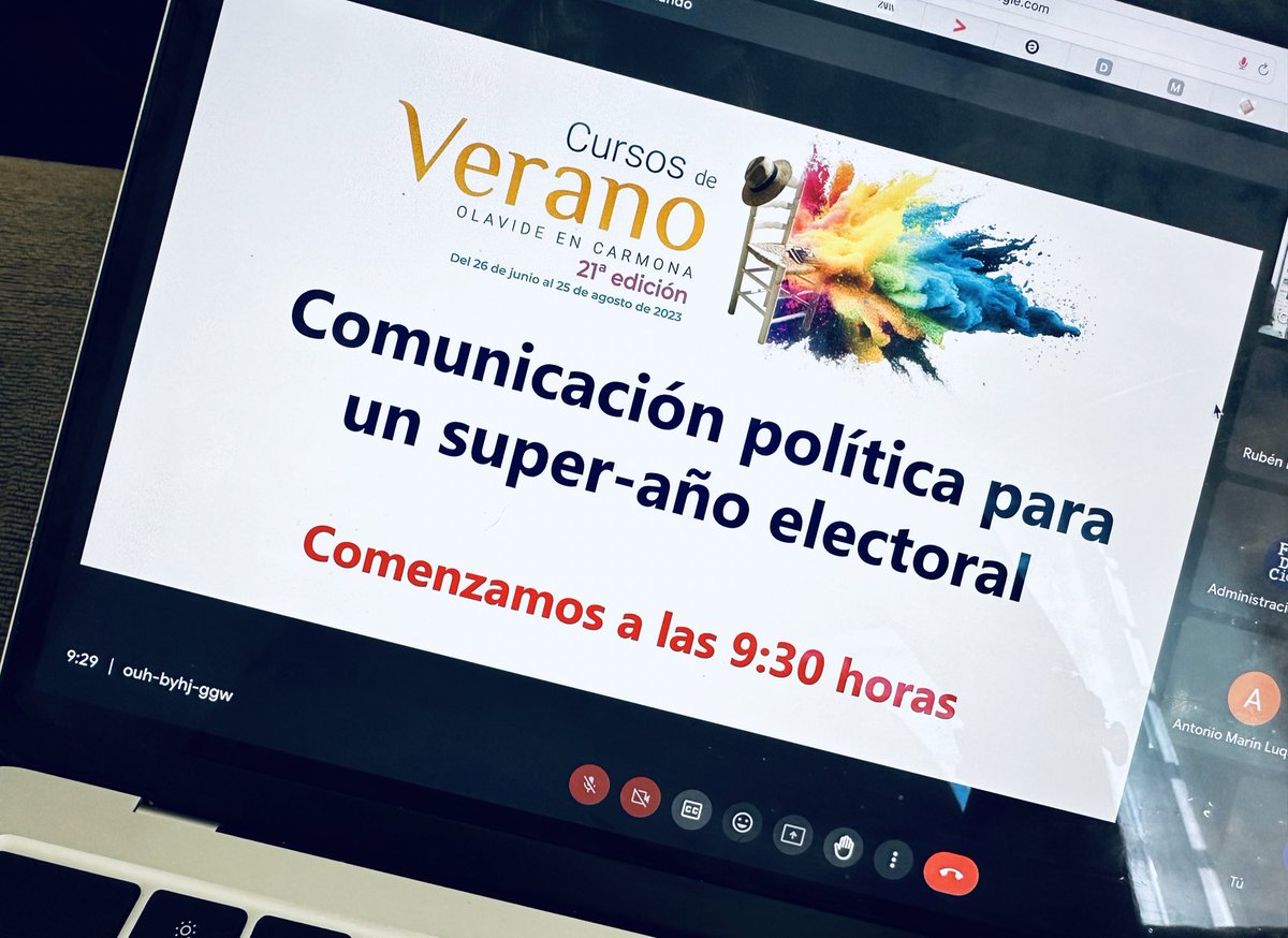 AnaMans0's tweet photo. “Comunicación política para un super-año electoral" en @olavidecarmona 💪🏼💪🏼💪🏼

@martavelezr @josematrujillo @tristan_PB @xpeytibi @mrtorsor @jotacarmona_ @mgtalort https://t.co/DVC4k63edo