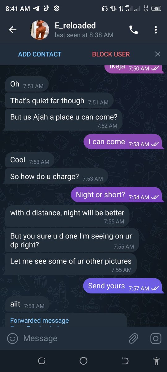George40464416's tweet photo. @PulseNigeria247 Is this not Adekunbi or is it someone else, this person is scamming people on telegram via hook-up, she'll collect money and won't show up https://t.co/Mtc04u8UZR