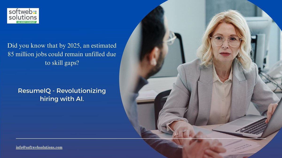 SulakshanaIyer's tweet photo. Leverage ResumeIQ to streamline your hiring process and discover the best-fit candidates easily. #hr #ResumeIQ #staffingsolution #talentdiscovery #recruitmentautomation  #AIResumeScreening #SoftwebNXT  #GenerativeAI #GenAI #hiringsolution https://t.co/RyqZRQxkcT