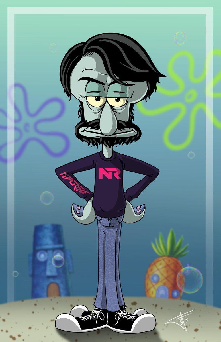 Fergi21's tweet photo. By popular demand I present Phillip J Squidward!   @PhillJWoodward https://t.co/auTQQ8tzVj