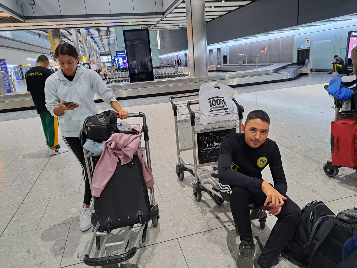 #teamsthelena touch down Welcome to #london - #teamsthelena has safely arrived at #Londonheathrow from #johannesburg let's give them a warm welcome