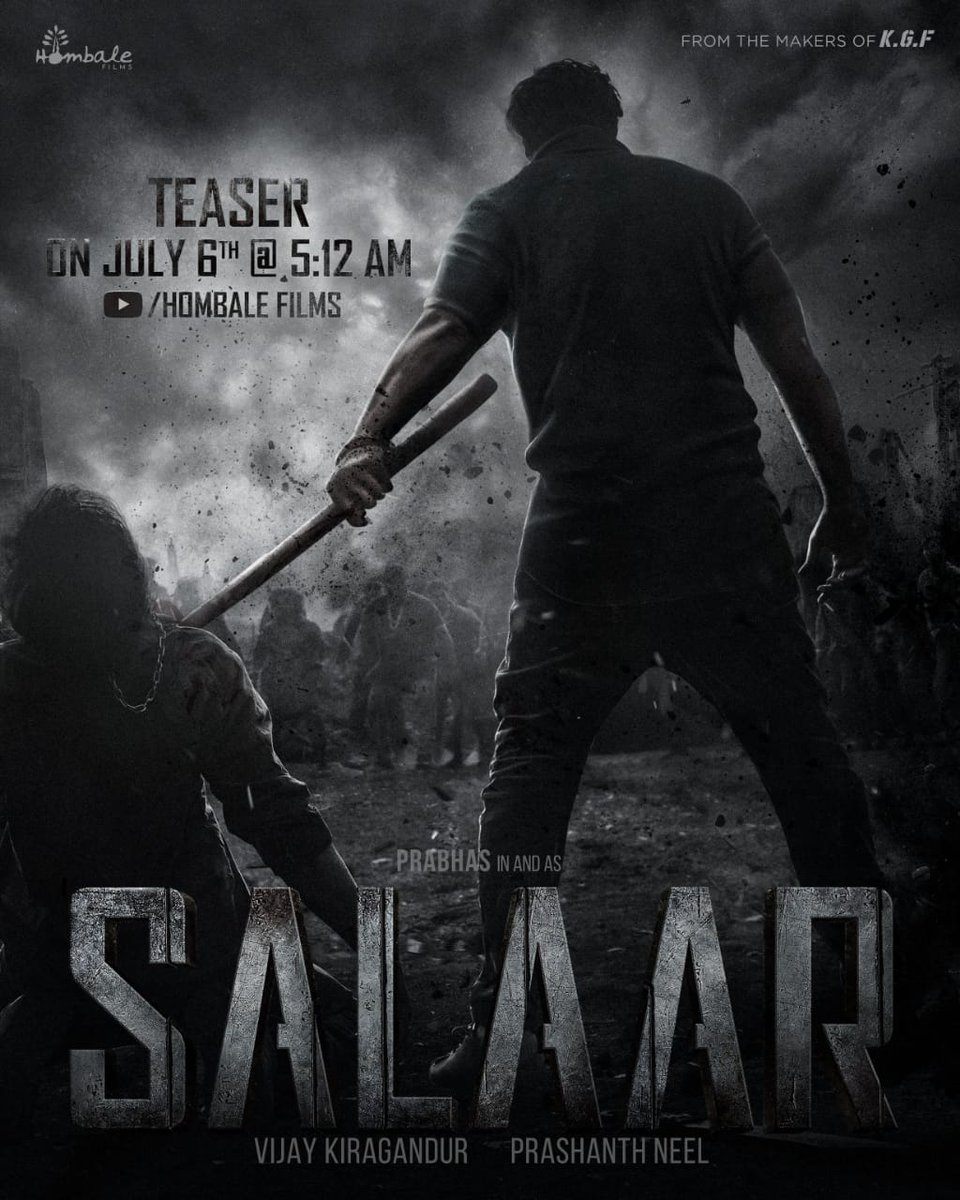 Forumkeralam2's tweet photo. #Salaar Teaser on July 6th at 5.12AM..!

Let the fireworks begin 🥵🔥 https://t.co/ptWxilIQYn