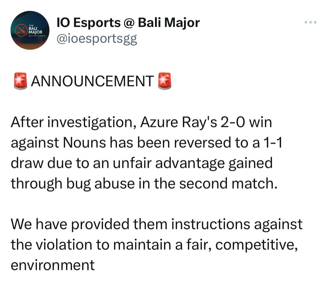 emm_cardeno's tweet image. is this for real?? no tie breaker for AZ and bleed #balimajor #dota2 #azureray #ioesports