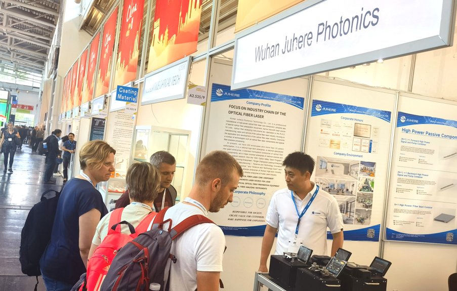OpticsValleyCN's tweet photo. #OVC enterprises showcased at the LASER-World of Photonics in #Munich, the world's leading broadcasting and television trade event.β¨π
Enterprises from OVC have received many orders with a cumulative intended transaction volume nearing β¬10 million!π #OVCEnterprises #WorldOVC https://t.co/2vcRcw7Llt