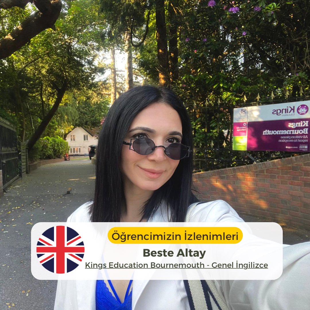 Bilimevi's tweet photo. 🇬🇧Sevgili Öğrencimiz Beste Altay’ı Haziran 2023’te İngiltere’ye yolcu ettik👋

Kings Education’da Genel İngilizce programına katılan değerli öğrencimize başarılar diliyoruz; Bournemouth’ta çok keyifli ve güzel zaman geçirdiğine inaniyoruz🧿

#KingsEducation #ingilteredilokulu https://t.co/qh24qKbUAu