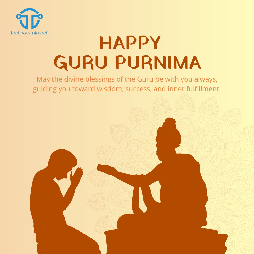 TechnousInfo's tweet photo. As we celebrate Guru Purnima, let's honor the teachers who have awakened our minds and nurtured our souls. Their guidance has been instrumental in our personal and professional growth. 

#GuruPurnima #teachers #gurus #guidance #blessings #wisdom #success #happiness https://t.co/XMD2E26ZX7