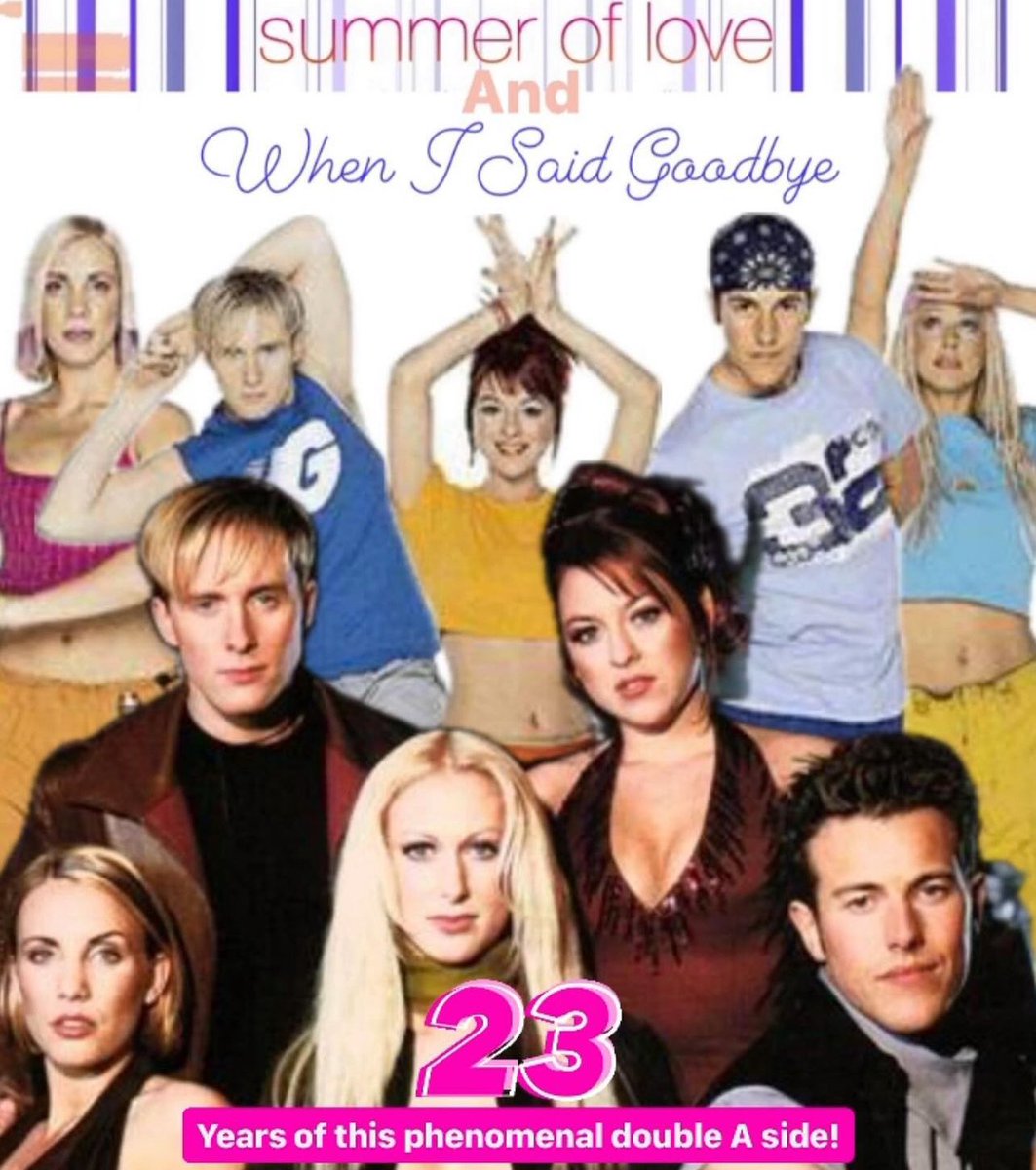 PhenomenalSteps's tweet photo. Celebrating 23 years of When i Said Goodbye / Summer of Love. ☀️♥️😎 What a phenomenal double A side!
#steps #officicialsteps #23years #doubleaside #celebrate #single #song #lisascottlee #summeroflove #whenisaidgoodbye #ianhwatkins #clairerichards #leelatchfordevans #fayetozer https://t.co/942GswVhlU