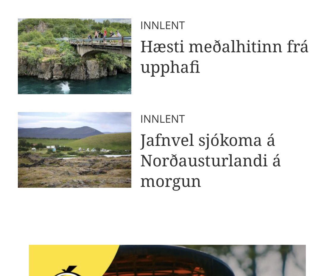 Segðu mér að þú búir á Íslandi án þess að segja mér að þú búir á Íslandi