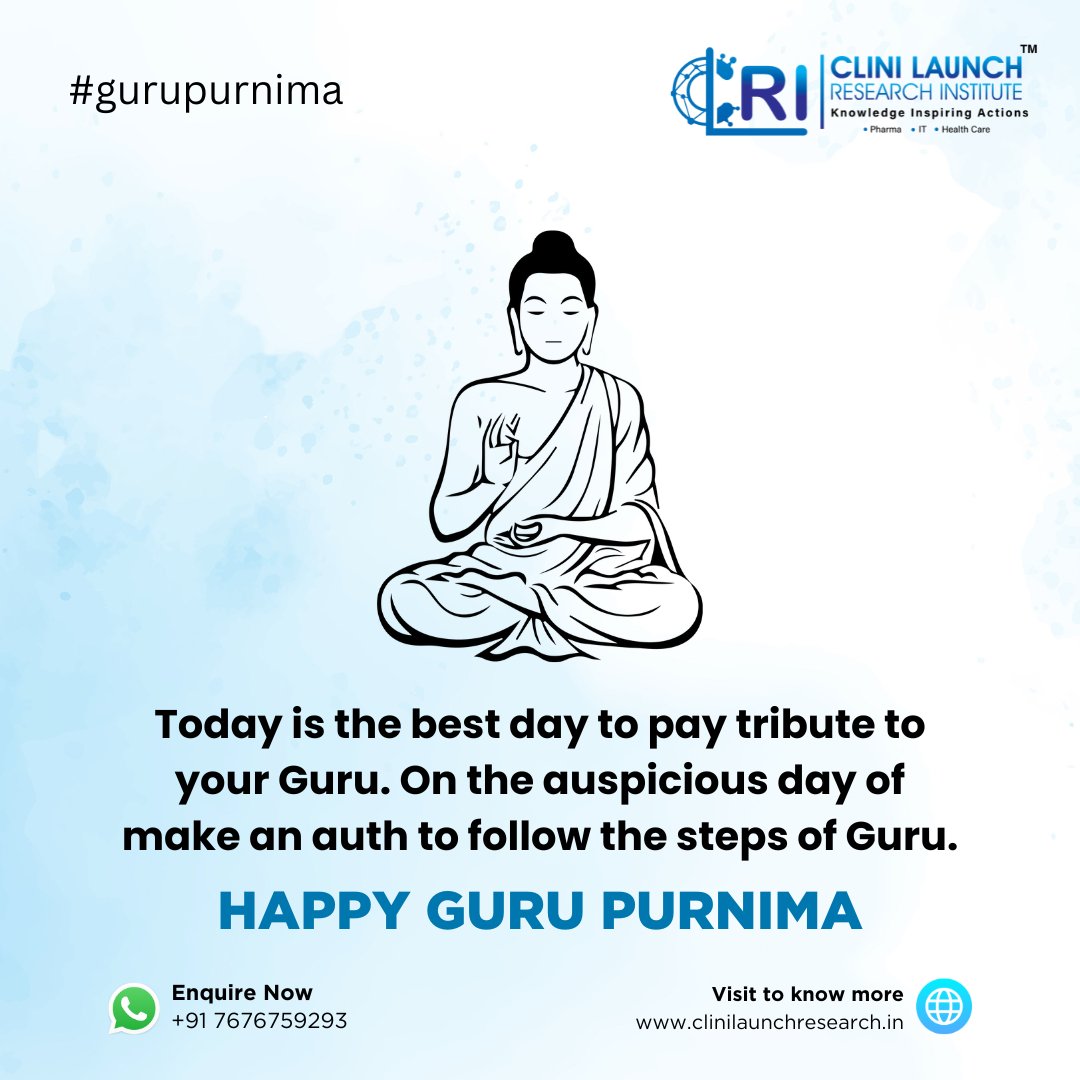 clinilaunch's tweet image. 🕉️ Happy Guru Purnima! 🙏✨🌸

On this auspicious day, let's celebrate and express our gratitude to all the guiding lights in our lives. 🌟🌈🤗

#clri #clinilaunchresearch #clinilaunchresearchinstitute #institute #HappyGuruPurnima #GratitudeToGurus #GuidingLights #FullMoonWisdom