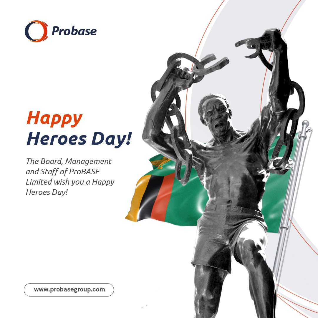 probasegroup's tweet photo. The Board, Management and Staff of ProBASE Limited wish you a Happy Heroes Day!

#HeroesDay2023 #probasegroup https://t.co/RGKrMO4UXi