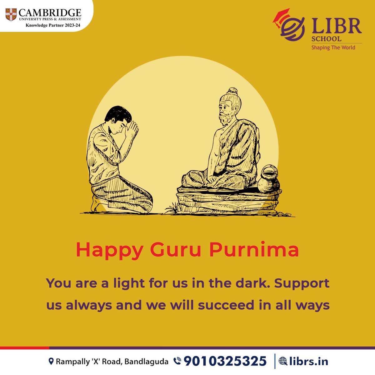 libr_school's tweet photo. We extend our heartfelt wishes to all our teachers on this Guru Purnima. May you continue to inspire and guide countless souls.
#happygurupurnima #gurupurnima #guru #happygurupurnima #guruji #india #teacher #love #blessings #gurudev #libr #leadindiabharatratnas https://t.co/zWHUiA9AsV