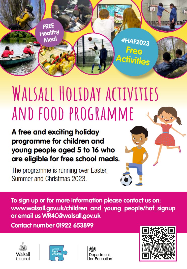 Registrations for the Summer 2023 Holiday Activity and Food programme (HAF) are now 🥁...OPEN! 🎉

Eligible families can register anytime, and bookings for the summer programme start today 🎟️

🗞️👉 Get all the details on our Newsroom- bit.ly/446ZSnm

#HAF2023