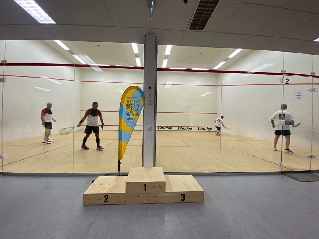 ArmySportASCB's tweet image. The Army Squash Masters team is having much success at the European Masters Games in Finland 🇫🇮 

Singles categories over the past two days.

Men’s O40’s:
🥇Gold - Cpl Paul Jones 
🥈Silver - Maj Chris O’Brien
🥉Bronze - SSgt Paul Ryan

Cont/ 

#ArmySquash #BritishArmySport