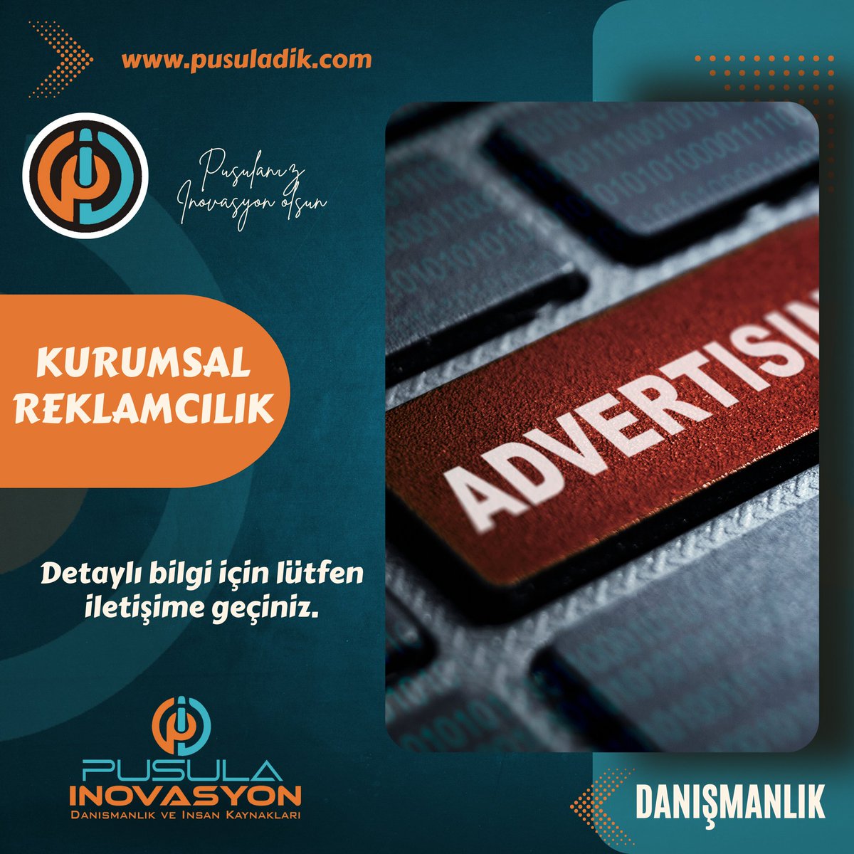 pusuladik's tweet photo. 🧭Pusula İnovasyon - Danışmanlık Hizmetlerimiz
📝Kurumsal Reklamcılık Eğitimi
📍Geleceğe yön veren sektörlerin ilk sıralarında yer alan reklamcılığı,ileriye dönük sağlam adımlar atmanız için profesyonel eğitim vermekteyiz.

#Pusulaİnovasyon #PiDijitalMedya #Danışmanlık #Eğitim https://t.co/VVVmHqeXqj