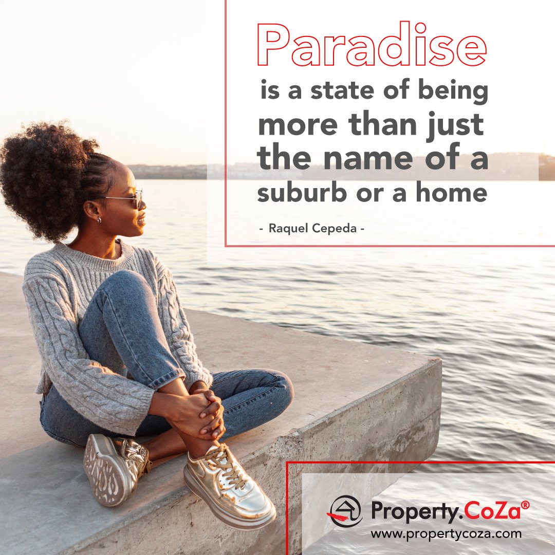 PropertyCoZa's tweet image. #MondayMotivation #MotivationMonday

“Paradise is a state of being, more than just the name of a suburb or a home.”
- Raquel Cepeda - Jazz Singer

#PropertyCoZa #itsgoodtofeelathome
#realestate #property #home
#selfreflection #happiness
#realestateagent #realtor