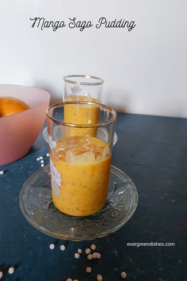 Mango Sago Pudding is a tasty and easy to make dessert. evergreendishes.com/2023/07/02/man…