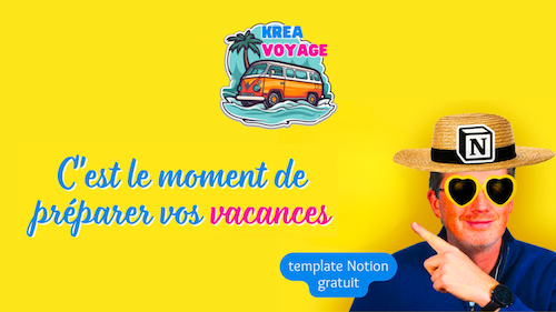 Nouveau modèle :
Partir en voyage avec Notion
par <a href="/kreacity/">Vince KreaCity</a> 

LE template gratuit pour un voyage organisé et sans stress

→ imaginotion.fr/mdl/vacances-v…