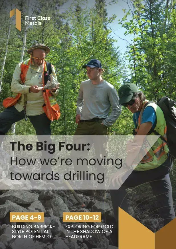 𝗧𝗵𝗲 𝗕𝗶𝗴 𝗙𝗼𝘂𝗿 #FCM #Gold #Exploration @FirstClassMetal invites investors to view and download company's new report on how the company is moving towards drilling across four of the flagship properties buff.ly/43KX9zg