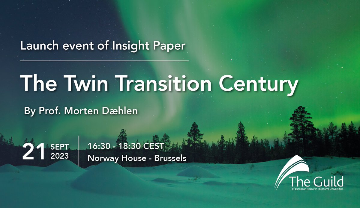 guildeu's tweet photo. 📢 Register now and join us at the launch event of our upcoming insight paper: The Twin Transition Century! 🌍🌱
🧐 How can we ensure that the #digitaltransition reinforces, rather than undermines, the #greentransition? During this in-person event, we will explore the findings of insight paper written by @mortendaehlen, Professor in Informatics at the @UniOslo.
🔗 https://t.co/7TvRjLGIau