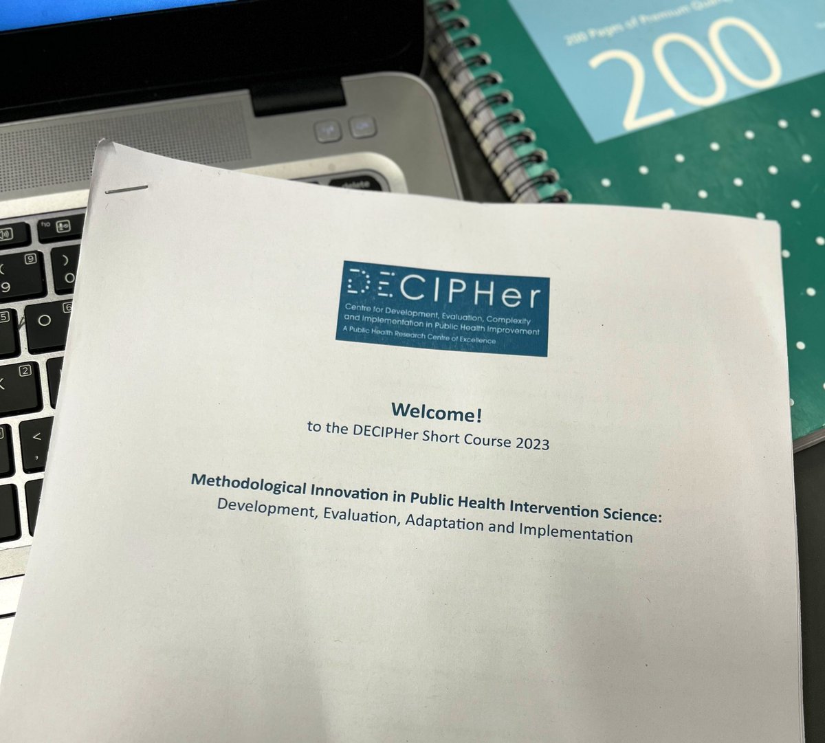 A week of learning on the cards. Excited to get stuck in 📚