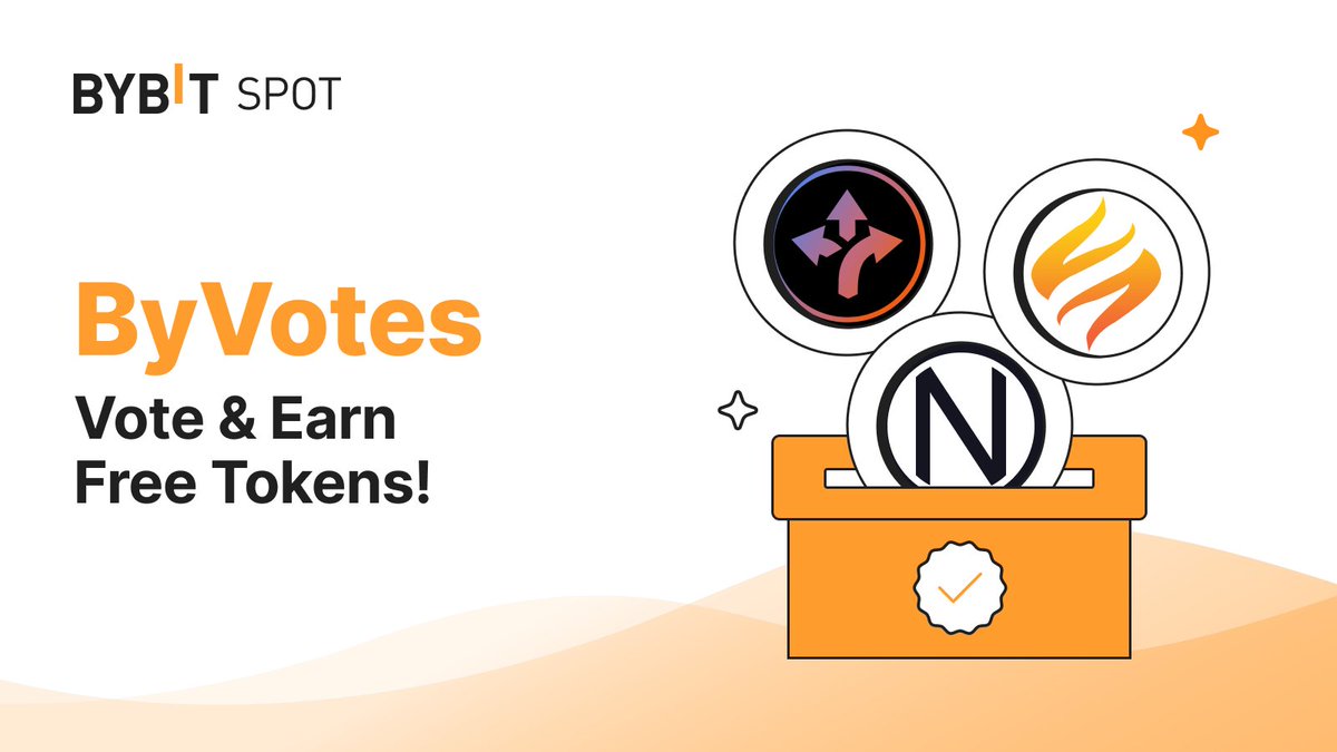 Bybit_Official's tweet photo. Excited for #ByVotes Chapter 15? 

Vote for your favorite listings and earn native tokens from the winning project.

🔸 $PYR - @VulcanForged
🔸 $BEN - @joinBENCoin
🔸 $NYM - @nymproject

👉🏻 Learn more: https://t.co/x3X4Wk6lAz

#Bybit #TheCryptoArk #BybitSpot https://t.co/CB684TARfM