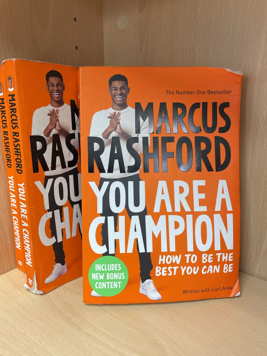 LibraryTAC's tweet photo. Motivation and inspiration is the focus of today’s Summit of Possibilities. Following this theme, come up to the library to check out the incredible  @MarcusRashford’s #youareachampion
@TrinityAcademyC @CathedralYear11 
#everythingispossibleforonewhoreads https://t.co/uUvQsdVMjz
