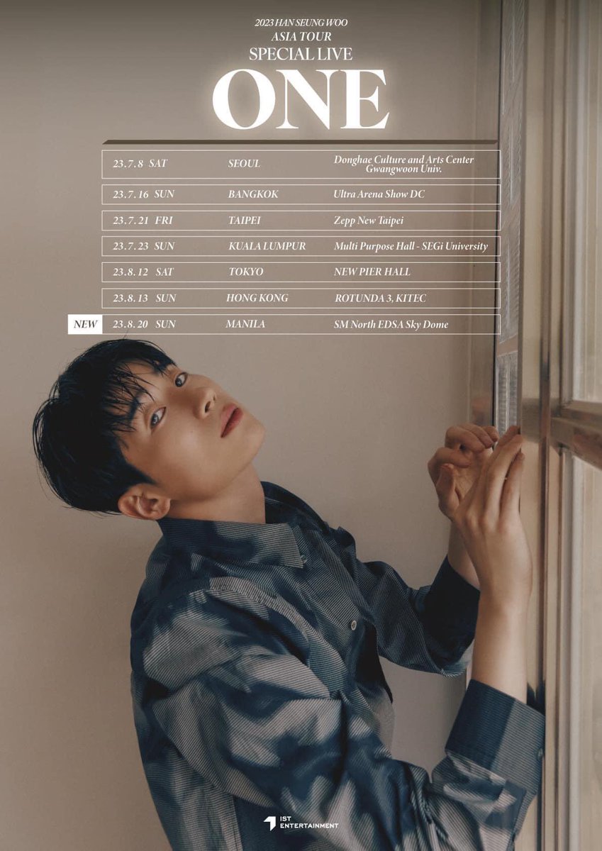 HanSeungwooPH2's tweet photo. [📢] JUST ADDED! 
2023 HAN SEUNG WOO ASIA TOUR

2023.08.20(SUN) - MANILA

- 🌙

#HANSEUNGWOO #한승우 #SEUNGWOO #승우 #VICTON #빅톤 #X1 #엑스원 #HSWPH #한승우 #HANSEUNGWOO #FRAME #Dive_Into
#한승우 #HANSEUNGWOO https://t.co/pvbPh7ptfL