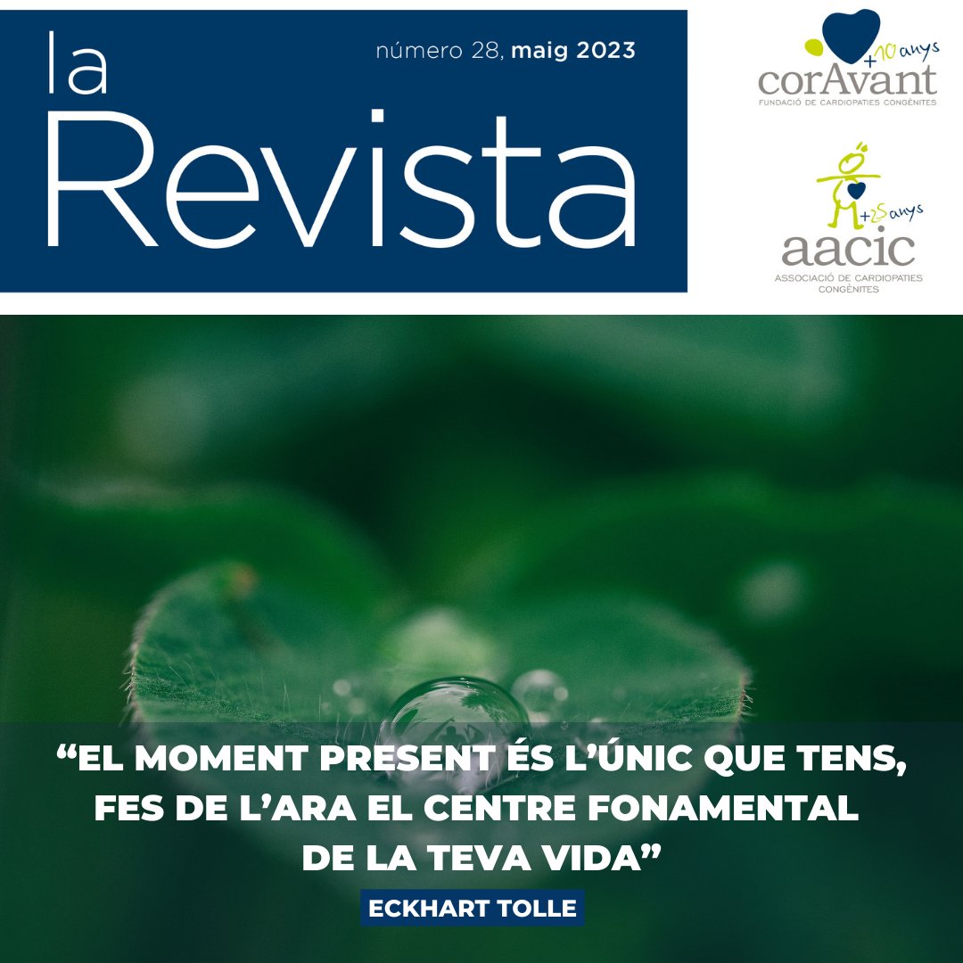 Coravant's tweet photo. 📄Un dels grans referents del poder de l’ara és #EckhartTolle. L’escriptor alemany va publicar el 1997 ‘El poder del ahora’ una guia plena d’eines per treballar la connexió amb el #present 😊Llegeix l'article a la Revista 28 de l'#AACIC i #CorAvant ➡️https://t.co/X7hzzKPOht https://t.co/fROOw1Lw8W