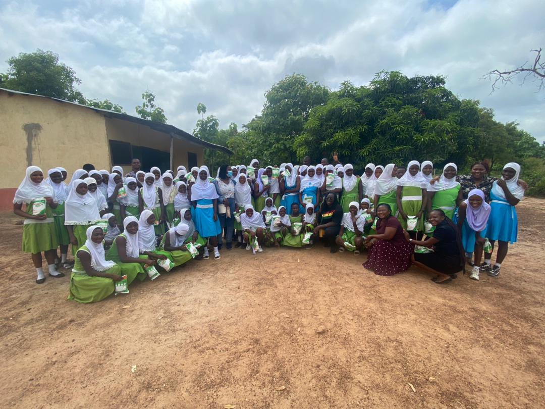 thebarbaracquah's tweet photo. In June, we went on a mission. 
A mission to put smiles on the faces of young girls in the Bole District of the Savannah Region. 
#reusablesanitarypads
#mestrualhygiene
#menstruationisnotanoption https://t.co/jP1AhHi4FJ