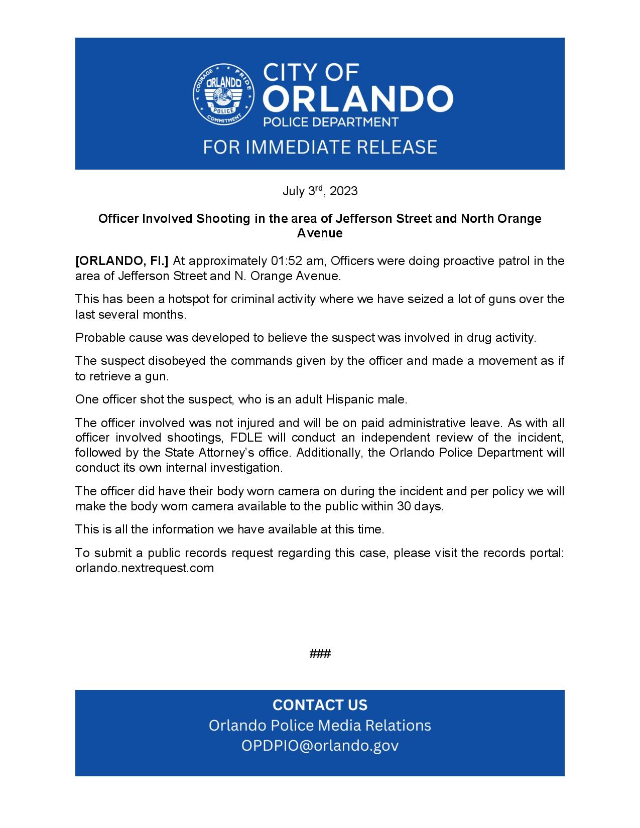 Orlando Police on Twitter: 