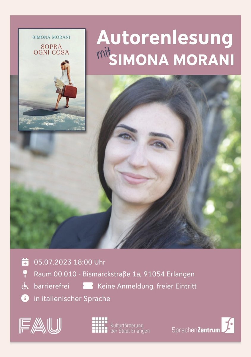 SimoMorani's tweet photo. Ci vediamo mercoledì 5, ore 18:00, presso l'Università FAU di Erlangen https://t.co/yD6jNSLAA6