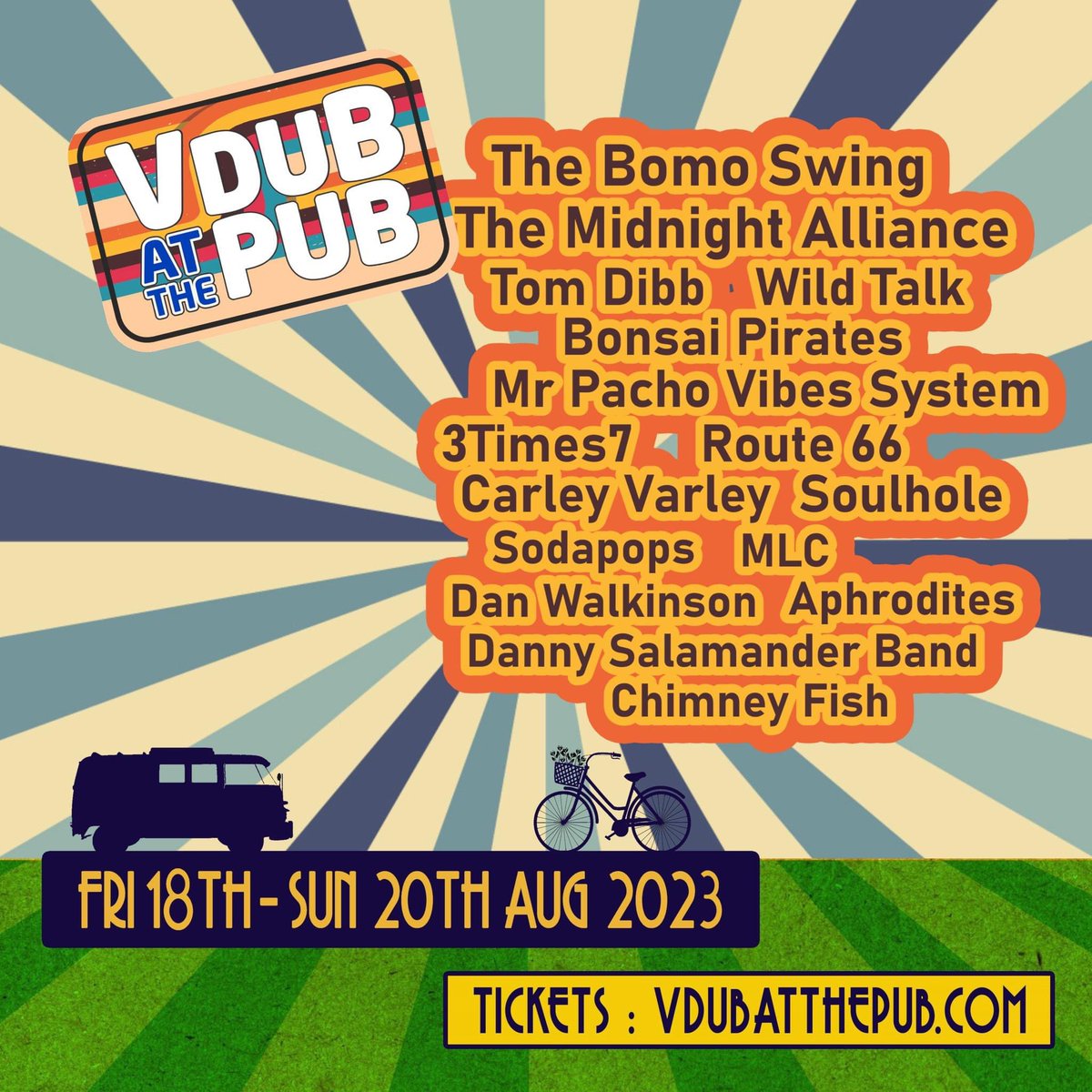 Preview of just some of the amazing acts at <a href="/VdubAtThePub/">Vdub at the Pub</a> &amp; <a href="/WmbVintCyclRide/">Dorset Goes Vintage</a>!!

#vdubpub23 #wimborneminster