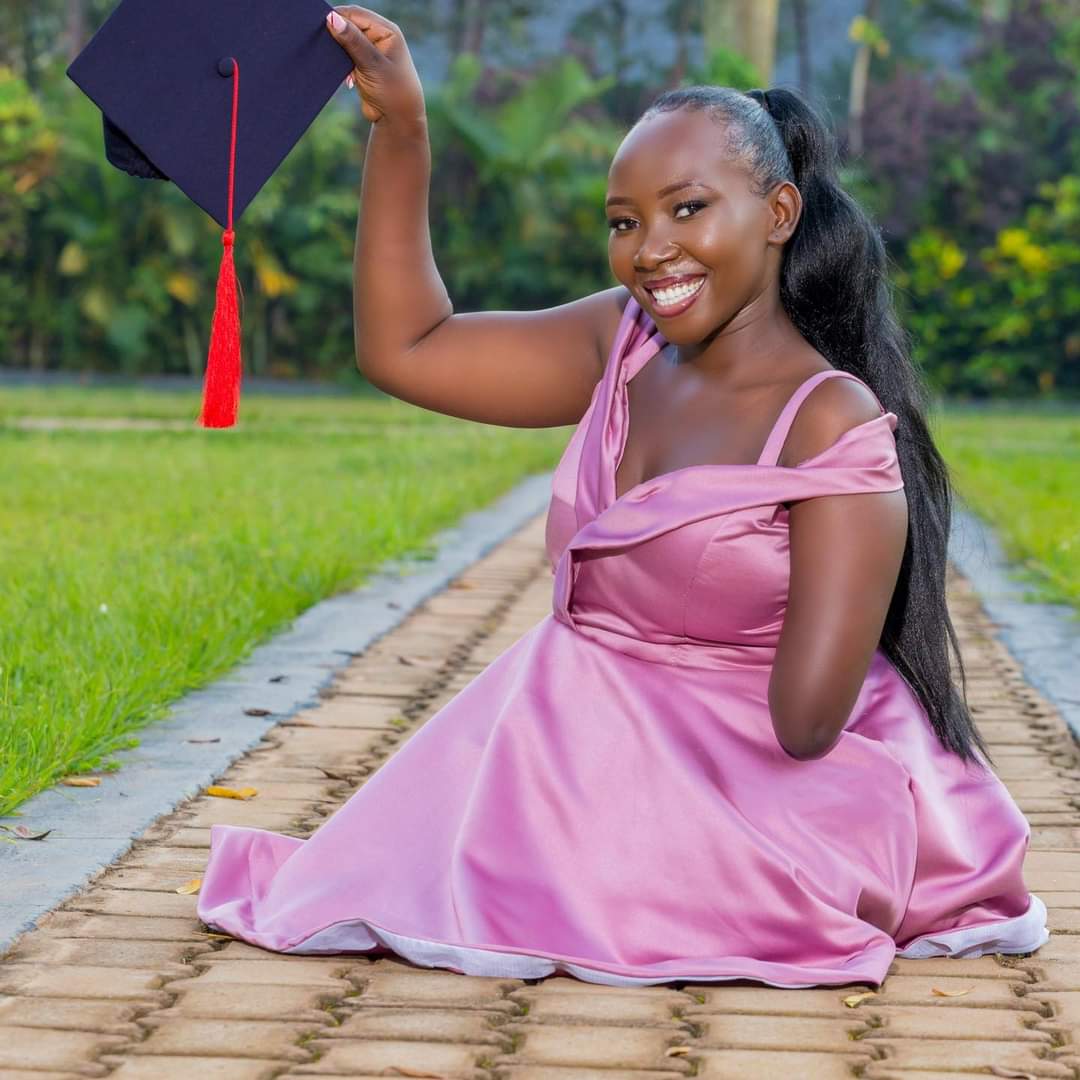 Congratulations on your graduation, @GraceKyakuwa70. Just know you're an inspiration to so many people out there, who are trying to beat odds and succeed in different endeavors.