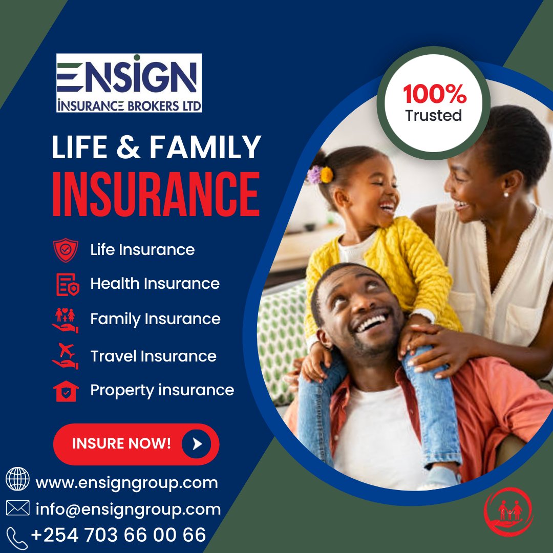 ensign_ltd's tweet photo. Family always comes first, even in insurance. Make sure your family is covered in all aspects. Talk to us today and get the best Life and Family Insurance Policy.
#ensigngroup #ensigninsurancebrokers #insurance #lifeinsurance #healthinsurance #travelinsurance #propertyinsurance https://t.co/3ld2gYiMLu