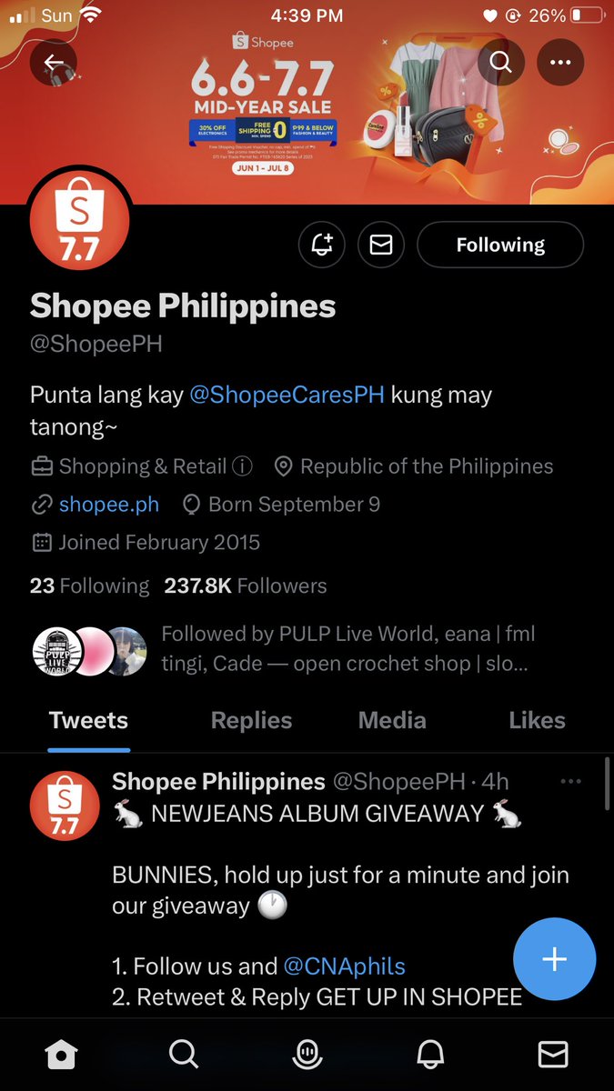 Soil3il's tweet photo. @ShopeePH @CNAPhils GET UP IN SHOPEE https://t.co/BJuBlkzqPM