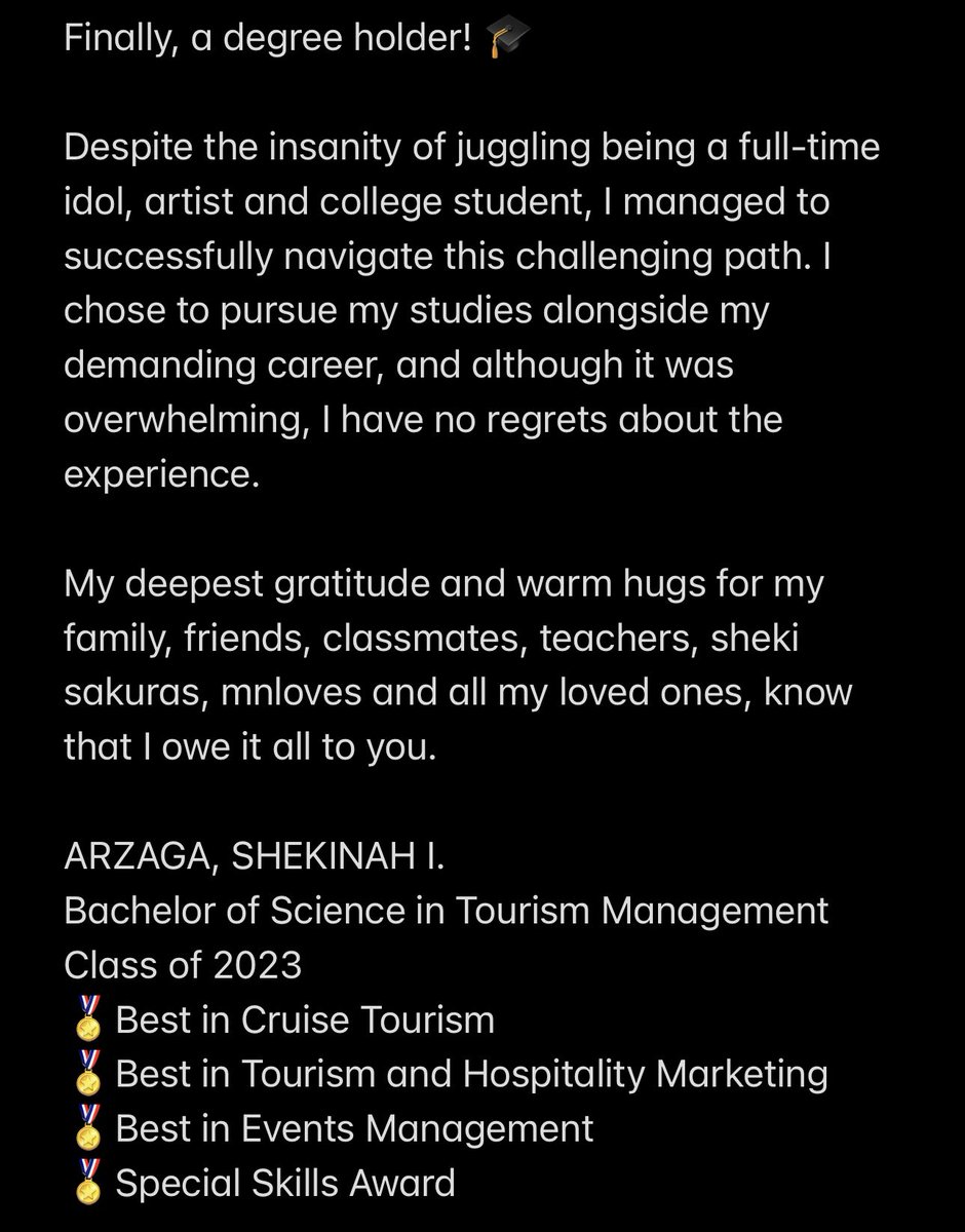 shekiarzaga_'s tweet image. finally, a degree holder! 🎓🤸‍♀️