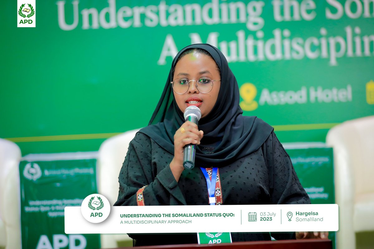 AcademyApd's tweet photo. The Academy for Peace and Development is holding a conference in Hargeisa today July 3rd at Assod Hotel. With our guest speakers we will discuss Understanding the Somaliland Status Quo using a multidisciplinary approach. Join us again this evening at 7p.m! https://t.co/FYkxBD0Xme