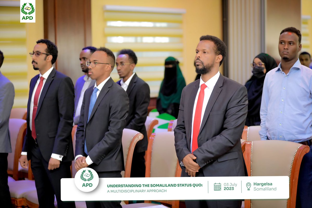 The Academy for Peace and Development is holding a conference in Hargeisa today July 3rd at Assod Hotel. With our guest speakers we will discuss Understanding the Somaliland Status Quo using a multidisciplinary approach. Join us again this evening at 7p.m!