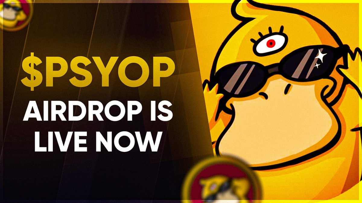 JoshyEth's tweet image. THE $PSYOP AIRDROP IS LIVE! 👁

AVAILABLE FOR THE WHOLE WEB3 COMMUNITY!

🔗 psyopclaims.website

$COMP $DYDX $CRV $RUNE $CAKE $SRM $GRT $SNX $KNC $KAVA $FXS $STG $YFI $JST $JOE $RSR $RAY $FRAX $AMP $OSMO $BAND $REN $IDEX $ALPHA $BAL $LUSD $DODO $TRU $SPELL $RPL $FIS $WOO $BAT