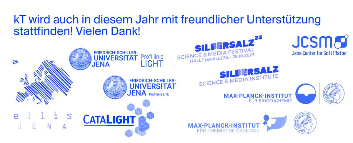 Thank U for the Support <a href="/UniJena/">Universität Jena</a> <a href="/cata_light/">CataLight</a> #jcsm <a href="/MPI_CE/">Max Planck Institute for Chemical Ecology</a> <a href="/MPI_BGC/">Max Planck Institute for Biogeochemistry</a> <a href="/Ellis_Unit_Jena/">ELLIS Unit Jena</a> @silbersalzhalle