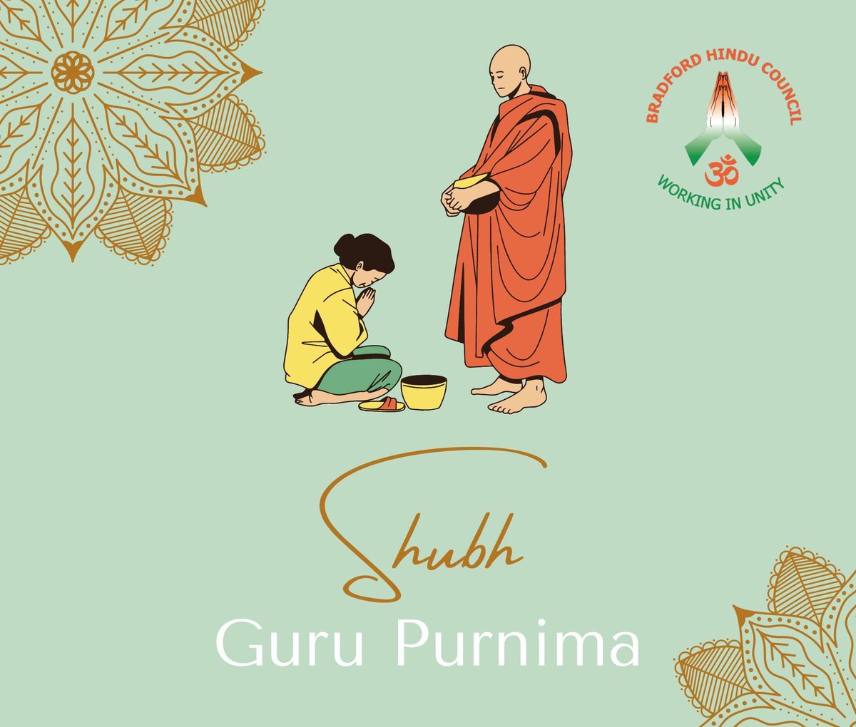 dmistry (@dmistry6621) on Twitter photo Guru Purnima, is a festival of immense importance in our lives, it’s a day of gratitude.
On this auspicious day, we are thankful for the knowledge and wisdom shared by our Gurus. However, we cannot provide anything in return that equals what our Gurus have given us. <a href="/bh_council/">Bradford Hindu Council</a> Guru Purnima, is a festival of immense importance in our lives, it’s a day of gratitude.
On this auspicious day, we are thankful for the knowledge and wisdom shared by our Gurus. However, we cannot provide anything in return that equals what our Gurus have given us. <a href="/bh_council/">Bradford Hindu Council</a>