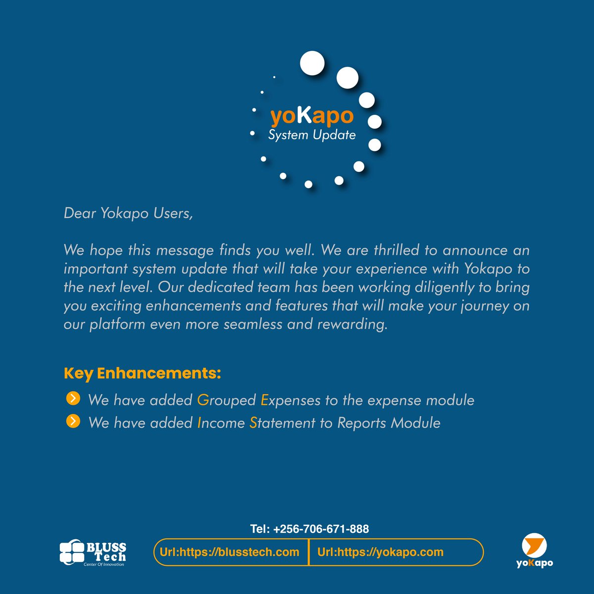 blussltd's tweet photo. Upgrade alert! ๐ข๐ป
Elevate your business operations to a whole new level with our new improvements to yoKapo. ๐๐ผ
Say goodbye to the complexity and hello to streamlined efficiency. ๐โจ
Discover the secret to unstoppable success and let your business thrive! ๐ช๐ https://t.co/1WT3Q9MwZP