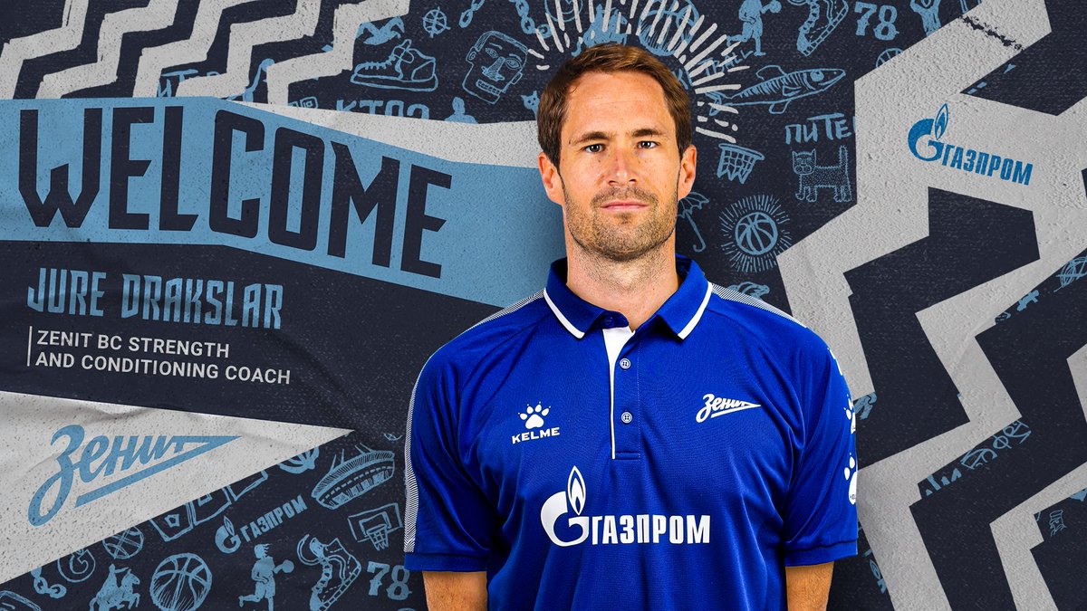 💪 Jure Drakslar is joining Zenit as a strength and conditioning coach

In the past seasons, Drakslar worked at UNICS Kazan, where he won a gold medal in the VTB United League.

Welcome to Saint Petersburg, <a href="/JureDrakslar/">Jure Drakslar</a> 🤚